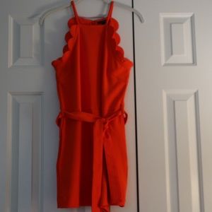 Victoria Beckham Orange Romper